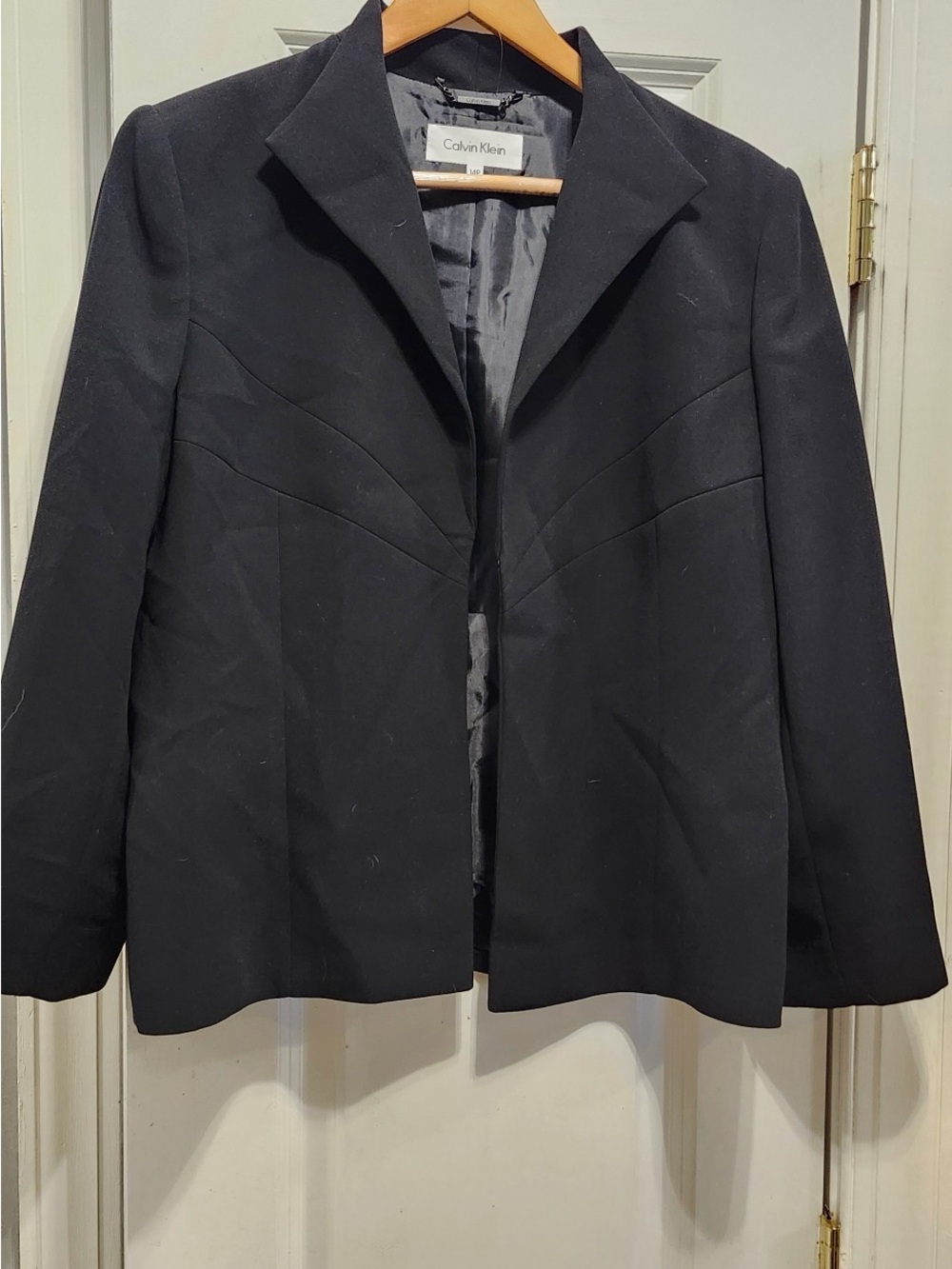 Calvin Klein Black Women's Structured Blazer Jacket